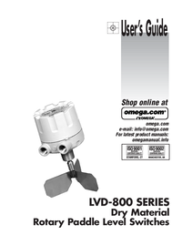 Thumbnail of document Manual - LVD-803 Fail-Safe Dry Material Rotary Paddle Level Switches